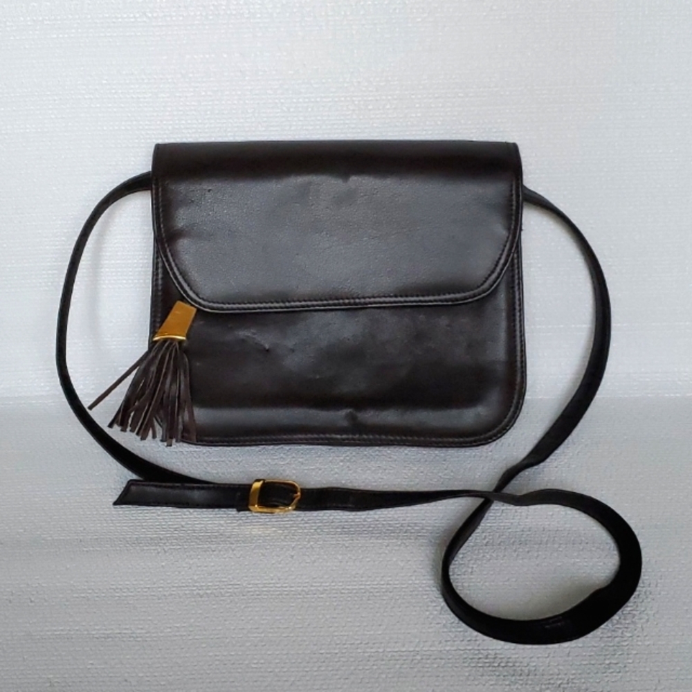 Jennifer Moore Black Leather Crossbody